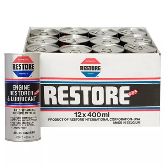 SAVE NOW on 12 x 400ml cans AMETECH RESTORE Engine Restorer & Lubricant Additive