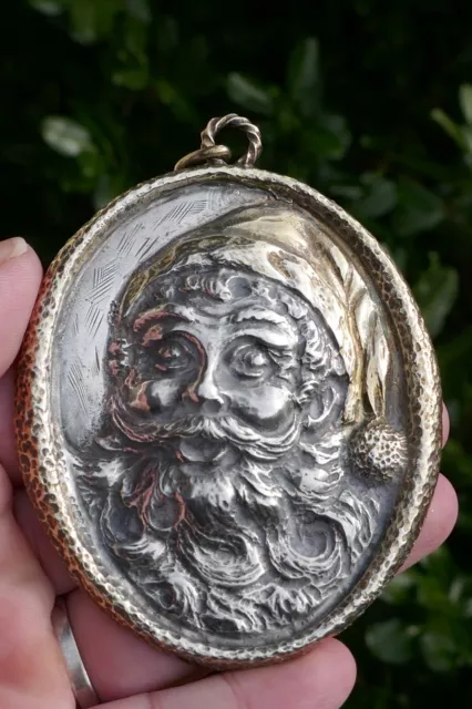 VINTAGE 1988 BUCCELLATI Sterling Silver Santa Claus Christmas Ornament ...