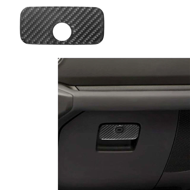 Garniture De Poignée De Boîte De Rangement De Copilote En Fibre De Carbone Pour Mitsubishi Lancer 2008 2016 94980872