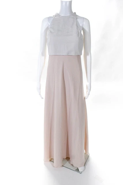 Jill Jill Stuart Womens Powder Pop-Over Gown Pink Size 2 10918107