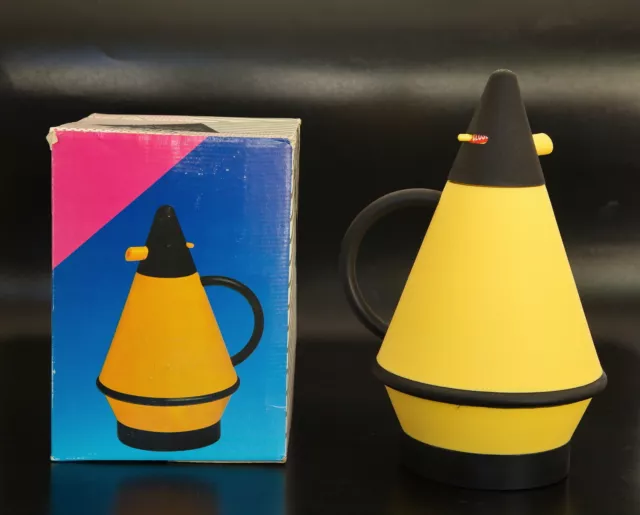 Cone Shape Vacuum Flask / Thermos by Coffee Corpo – Yellow & Black 1L Boxed 2