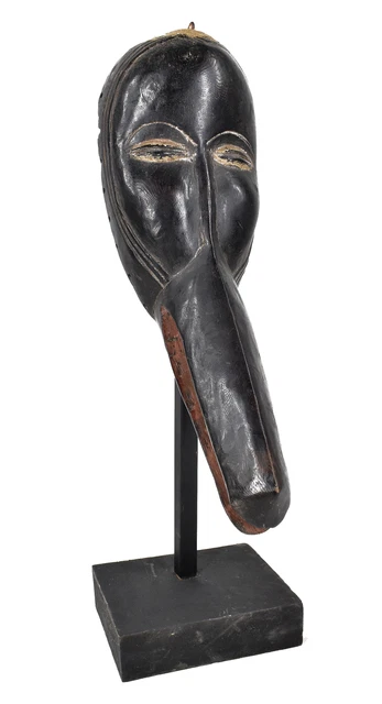Dan Bird Mask with Beak Custom Stand Liberia African Art