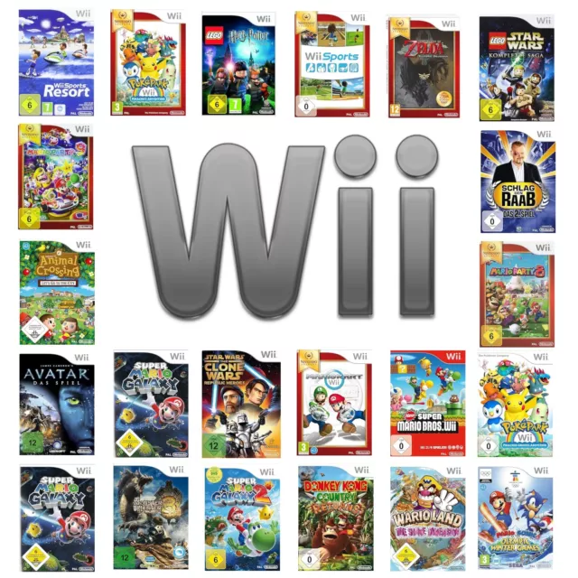 Nintendo Wii Spiele zur Auswahl Spiele Spielesammlung Retro PAL Spiel Pokemon
