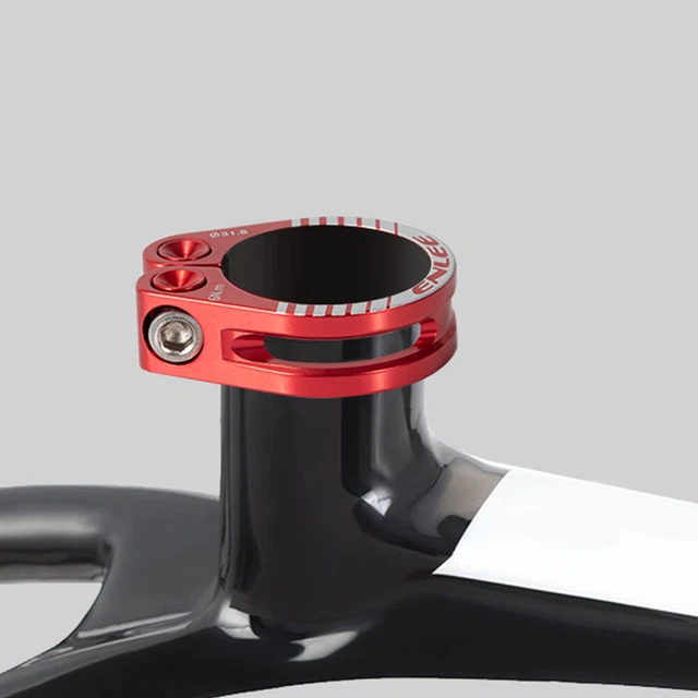 BICYCLE SEATPOSTS CLAMPS Aluminum Alloy Seat Pipe Clamp (Red 31.8mm