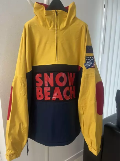 SNOW BEACH POLO RALPH LAUREN PULLOVER JACKET MEN  size Lreprint edition