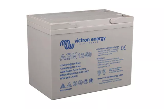 Victron AGM Batterie 12V 60Ah Deep Cycle à Décharge Profonde Solaire Piles Vrla