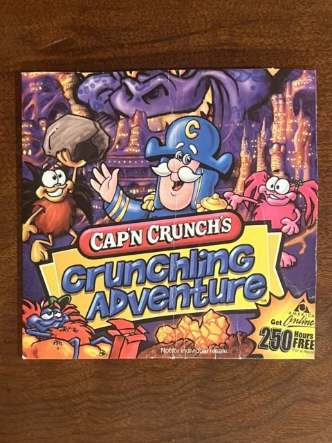 CAP'N CRUNCH'S Crunchling Adventure CD-ROM PC Game 1999 Rare America Online AOL