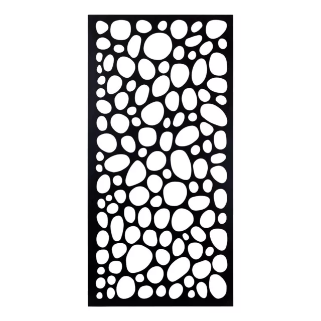 SA NEW Flying Sparks Painted Decorative Screen Pebble Black 600x1200mm
