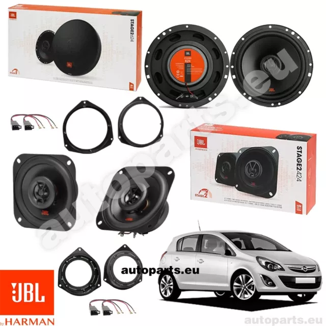 Set 4 Haut Parleur Haut-Parleurs JBL avant et Arrière pour Opel Corsa D Ab 2006