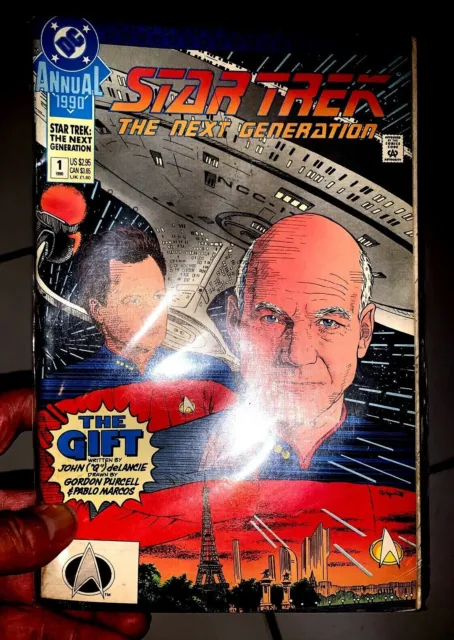 STAR TREK- THE NEXT GENERATION ANNUALS #1 1990 and  #2 1991-DC COMICS-SEALED #12