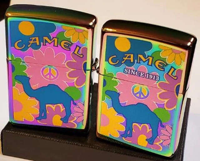CAMEL ZIPPO Flower Power SPECTRUM CASE CZ 1015 Limited Edition 50 MADE . Xo