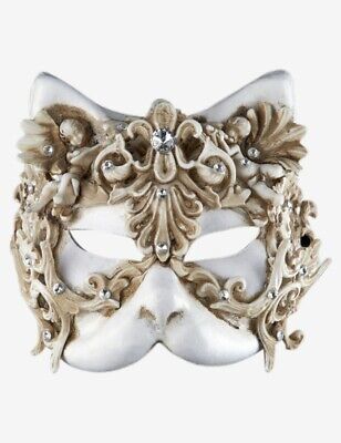 Venetian Mask Diamond Cat Made In Venice, Italy!
