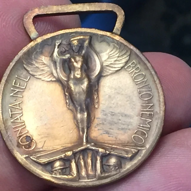 R69_527) MEDAGLIA 1915-18 Guerra x unità d'Italia Coniata nel bronzo