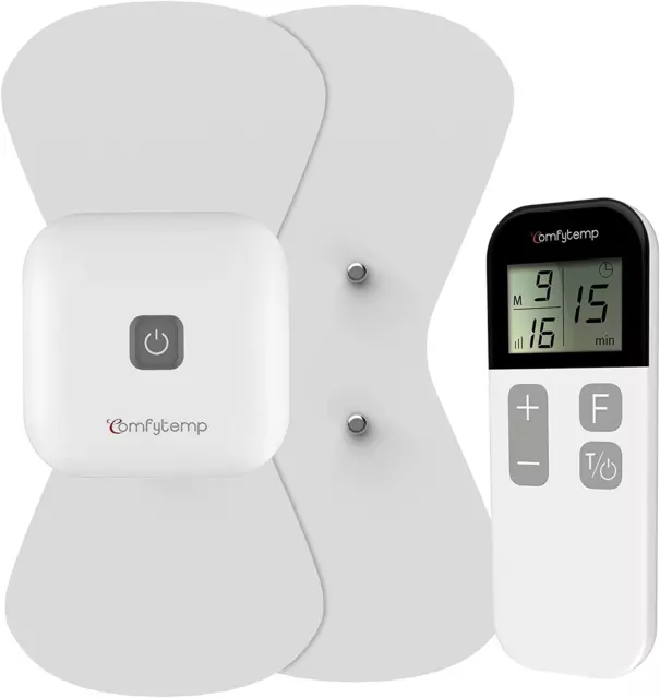 Comfytemp Appareil TENS Sans Fil Rechargeable TENS Avec 15 Programmes Et 16 Nive