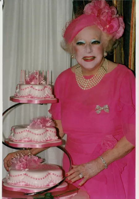 Author Barbara Cartland during birthday celebra... - Vintage Photograph 691454