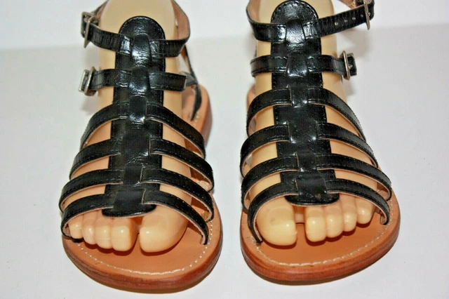 Sandales Les Tropéziennes - Tongs Cuir Marron à Paillettes - Taille 41 - Occasion TBE