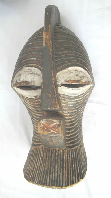 Large KIFWEBE Ceremonial Songye People Republic of Congo Carved Wood MASK