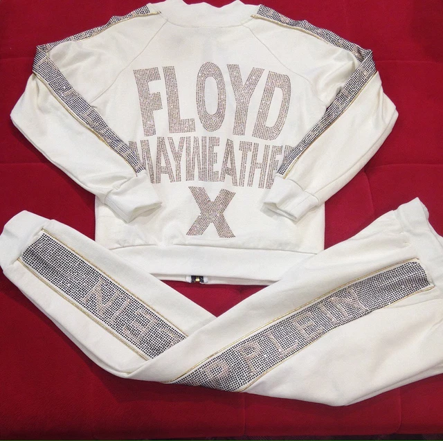 PHILIPP PLEIN 'FLOYD Mayweather X' Men's Tracksuit White and
