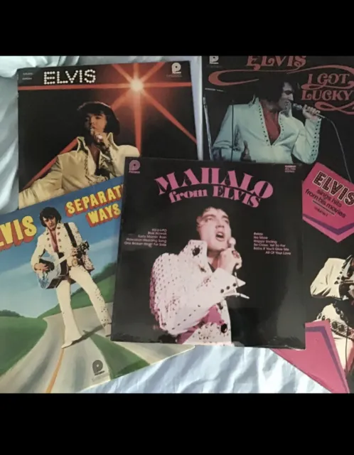 Elvis Presley LP lot of 5 vinyl records covers classic pop rock albums