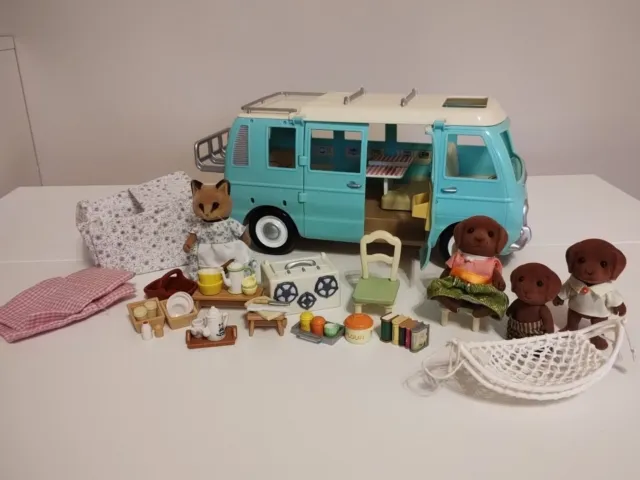 Sylvanian Families Countryside Camper Van with Accessories