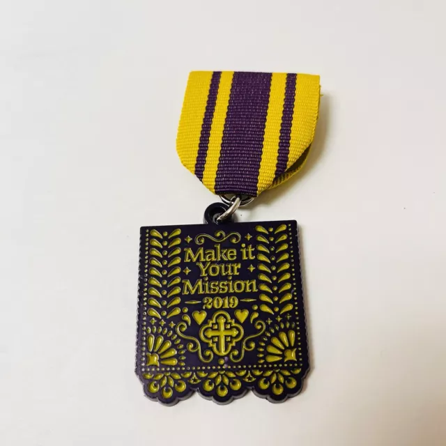 2019 San Antonio Fiesta Medal Pin Knights Templar Mission Rare HTF