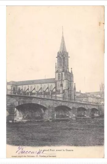 Cpa 54 Baccarat The Great Bridge Before The War