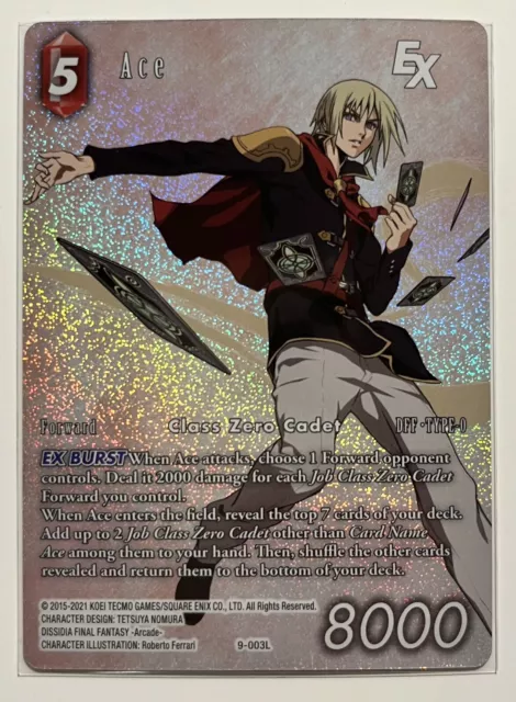 FFTCG - Final Fantasy TCG Opus 15 Ace 9-003L Full Art Foil Legacy Opus 9 Legend