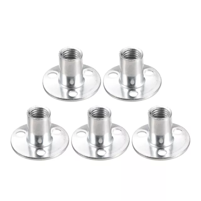 5pc M12x40x 2,5mm Trou en T Base rond acier carbone écrou en T vis