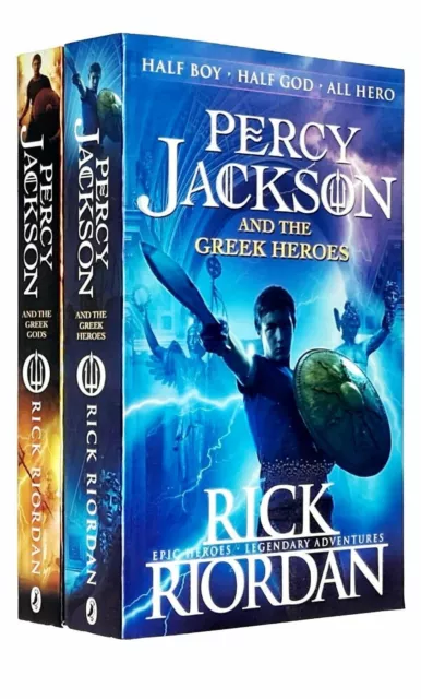 Rick Riordan Percy Jackson 2 Books Collection Set Greek Gods and heroes NEW