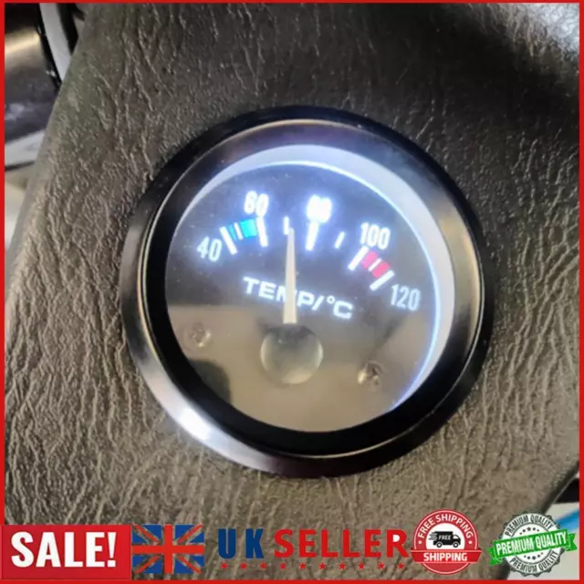 12V Vehicle Digital Water Temperature Celsius Meter 52mm Automobile Car Gauge GB