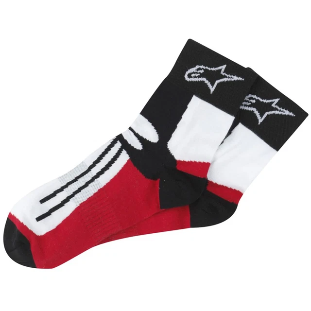 Alpinestars Racing Road Calze Corte da Moto - Nero/Rosso