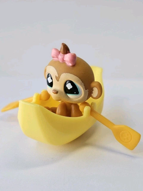 Figurine Littlest Pet Shop (LPS) Biche #1677 - Yeux Marrons, Occasion, Pour Collection Ou Jeu