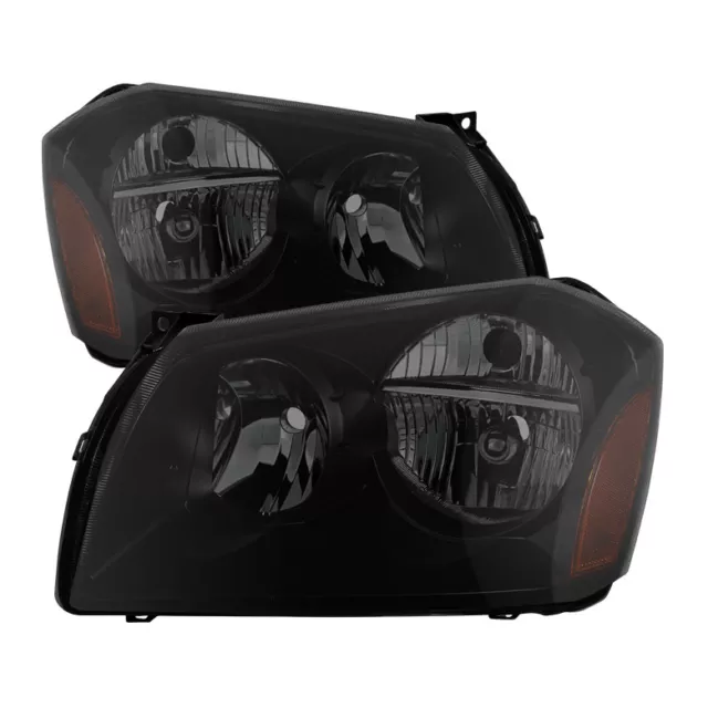 Fit Dodge 05-07 Magnum Black Housing Smoke Lens Replacement Headlights SE SXT