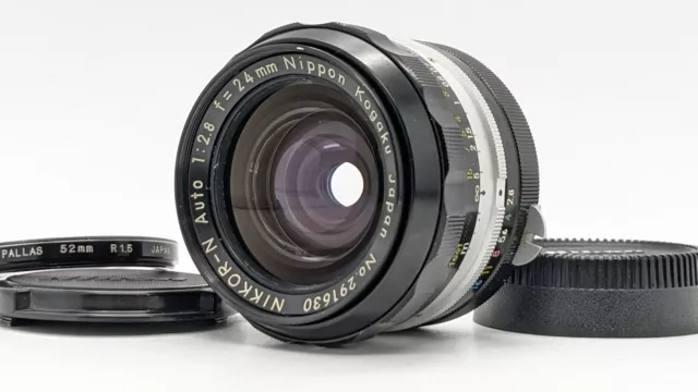 [N Mint ] Nikon Nikkor-N Auto 24mm F/2.8 non-Ai Mf Objectif Grand Angle De Japon