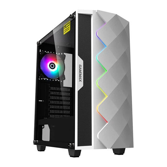 Gamemax Raider X Full ATX Tower Gaming Case, Aluminium Dual sides with easy  open handle, Support