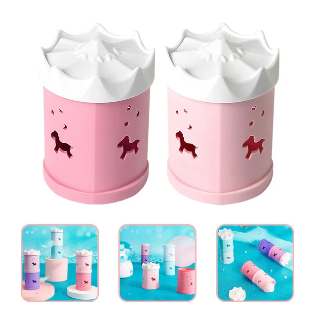 2 Pcs Egg Holder Beauty Egg Storage Box Makeup Organzier Suitcase