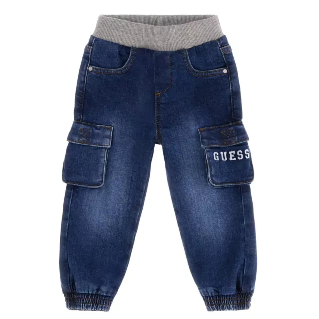 GUESS Jeans bambino denim tasconato stretch vita elasticizzata 3 4 5 6/7 anni