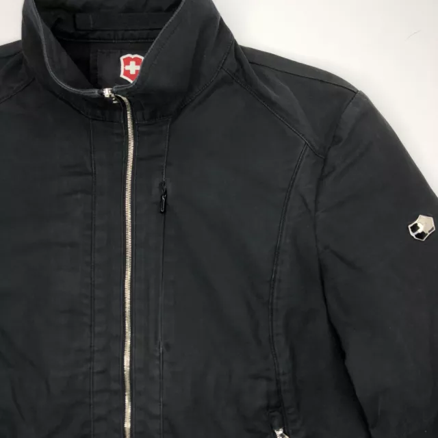 VICTORINOX WOMEN S XS Black Full Zip Primaloft Zipper Pocket