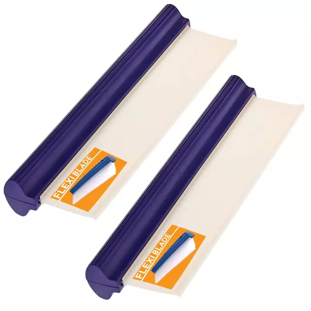 2 x Xtremeauto Flexy Water Blade Soft Silicone Car Squeegee Glass Window 30cm