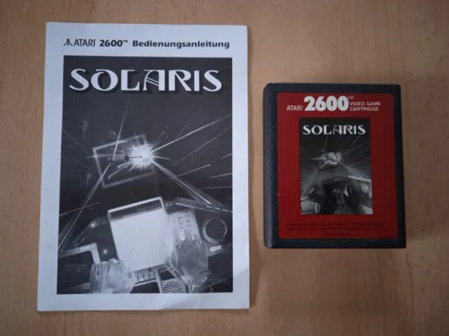 Solaris - Spiel mit Spielanleitung für Atari 2600