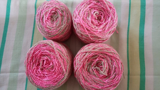 Lot De 12 Pelotes De Laine Atmosphera Beige - Aiguille 5, Polyester, Idéal Tricot