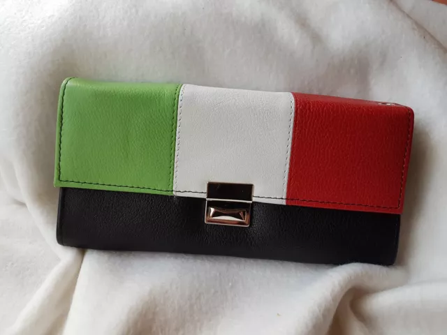 Tricolore Kellnerbörse von Kellnerreich aus Leder