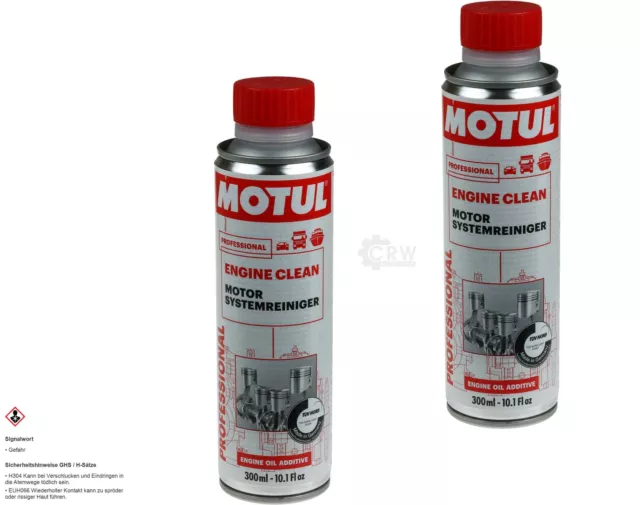 2x 300 ml MOTUL Engine Clean Reiniger Ölwechsel Spülung Zusatz Motorreiniger