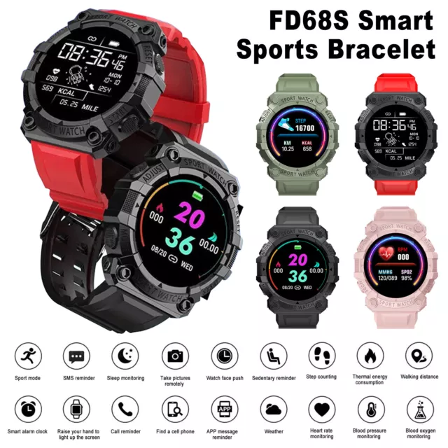 Smart Watch Men Women Bluetooth SmartWatch Heart Rate Blood Pressure Monitor UK