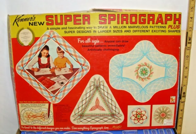 KENNER'S SUPER SPIROGRAPH DRAWING SET BOXED COMPLETE ORIGINAL 1960s