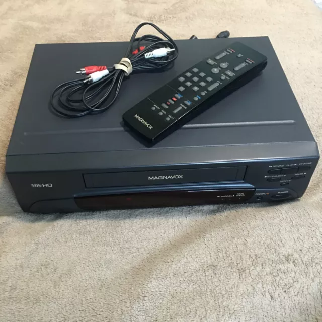 Magnavox VR9320AT23 VCR 4 Head HiFi VHS Video Cassette Recorder No Remote Tested