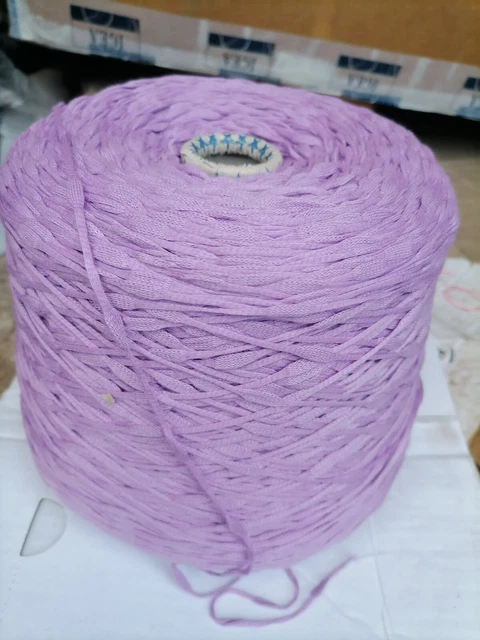Fil à Tricoter Mirella - Laine Cassis Fantaisie - 1 Kg 420 - Cône - Aiguilles 5
