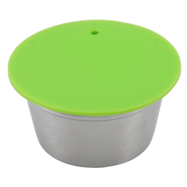 ✪Green Refillable Coffee Capsule Stainless Steel High Temperature Resistant