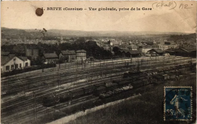 CPA AK BRIVE - Vue générale - Prise de la Gare (692475)