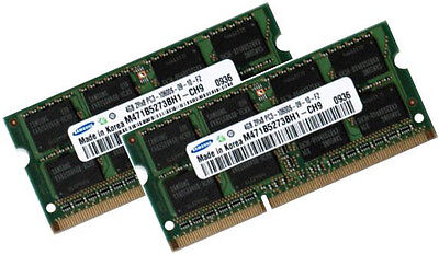 2x 4GB 8GB DDR3 1333 RAM f Sony Notebook VAIO VPCZ11Z9E/B SAMSUNG PC3-10600S